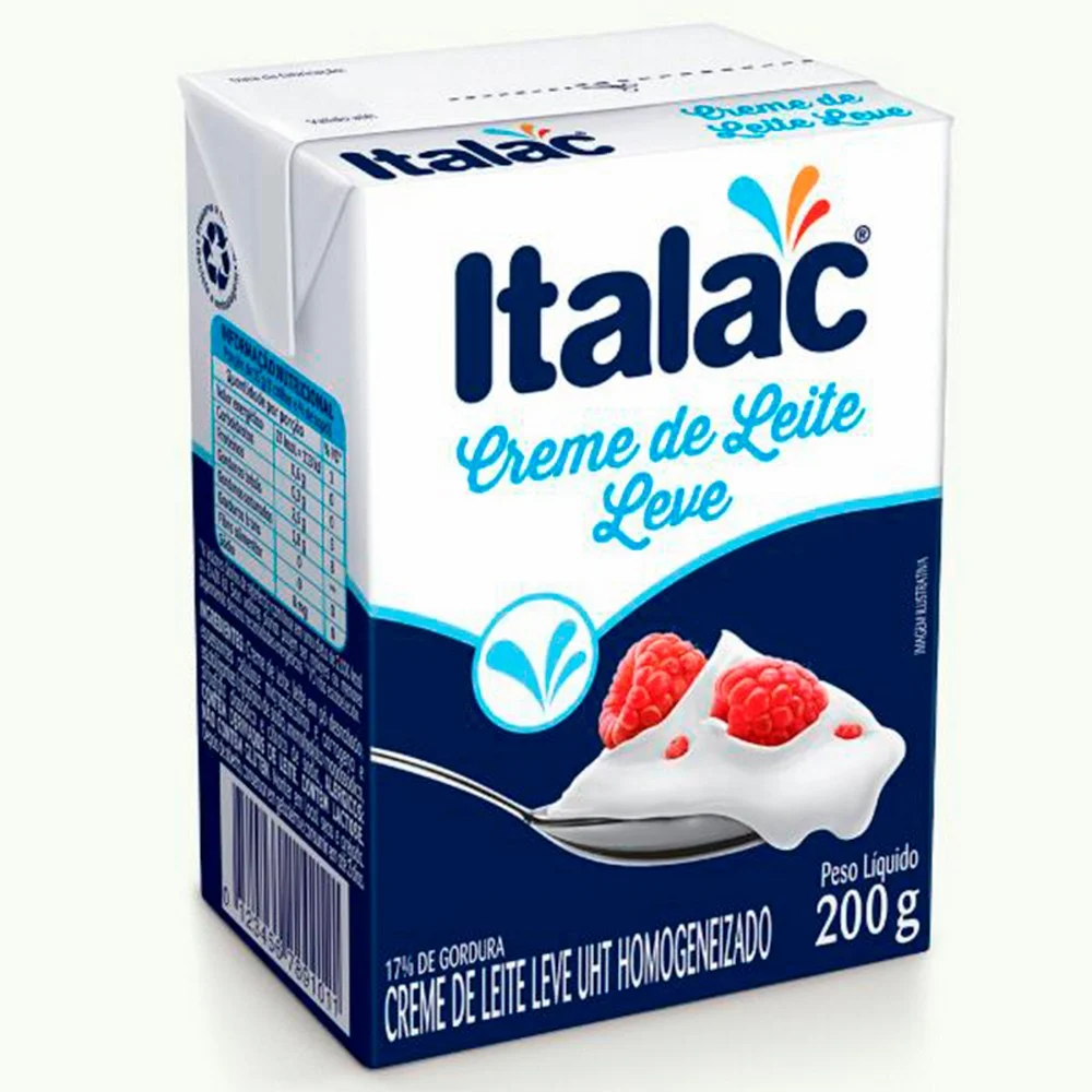 CREME DE LEITE UHT ITALAC 200GR
