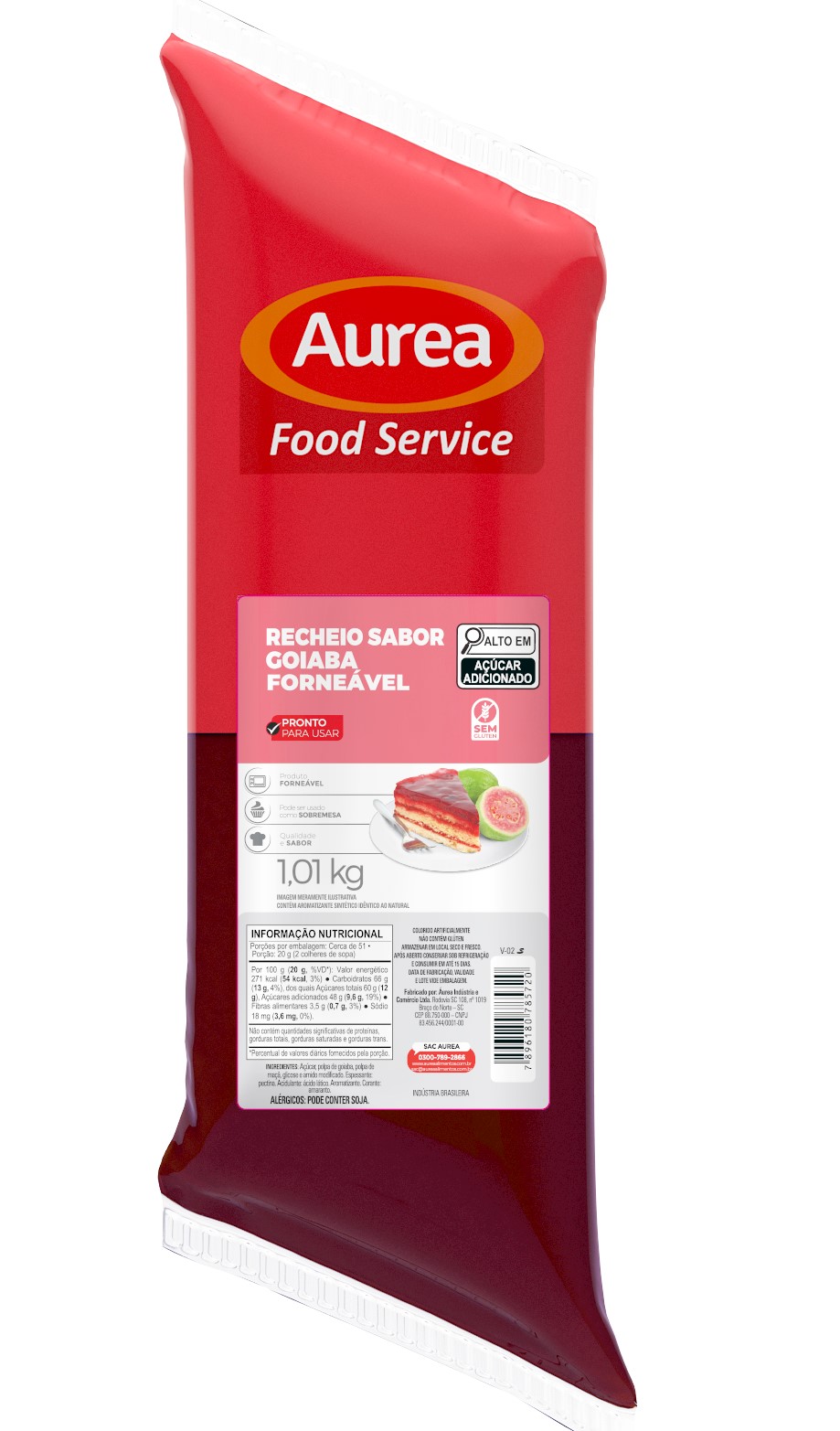 RECH. SABOR GOIABADA FORN AUREA BISN. 1,01KG