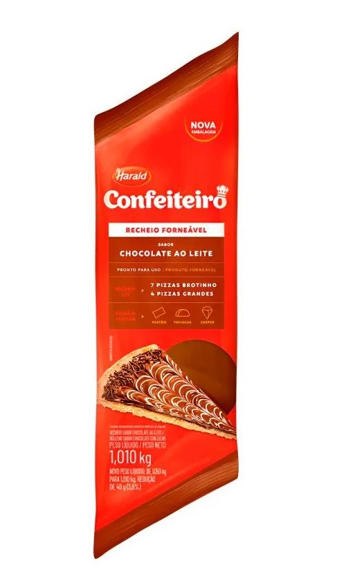 RECH. CHOC AO LEITE CONFEITEIRO BISN. 1,01KG 
