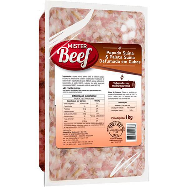 BACON PAPADA PALETA M BEEF CUBOS PCT 1KG